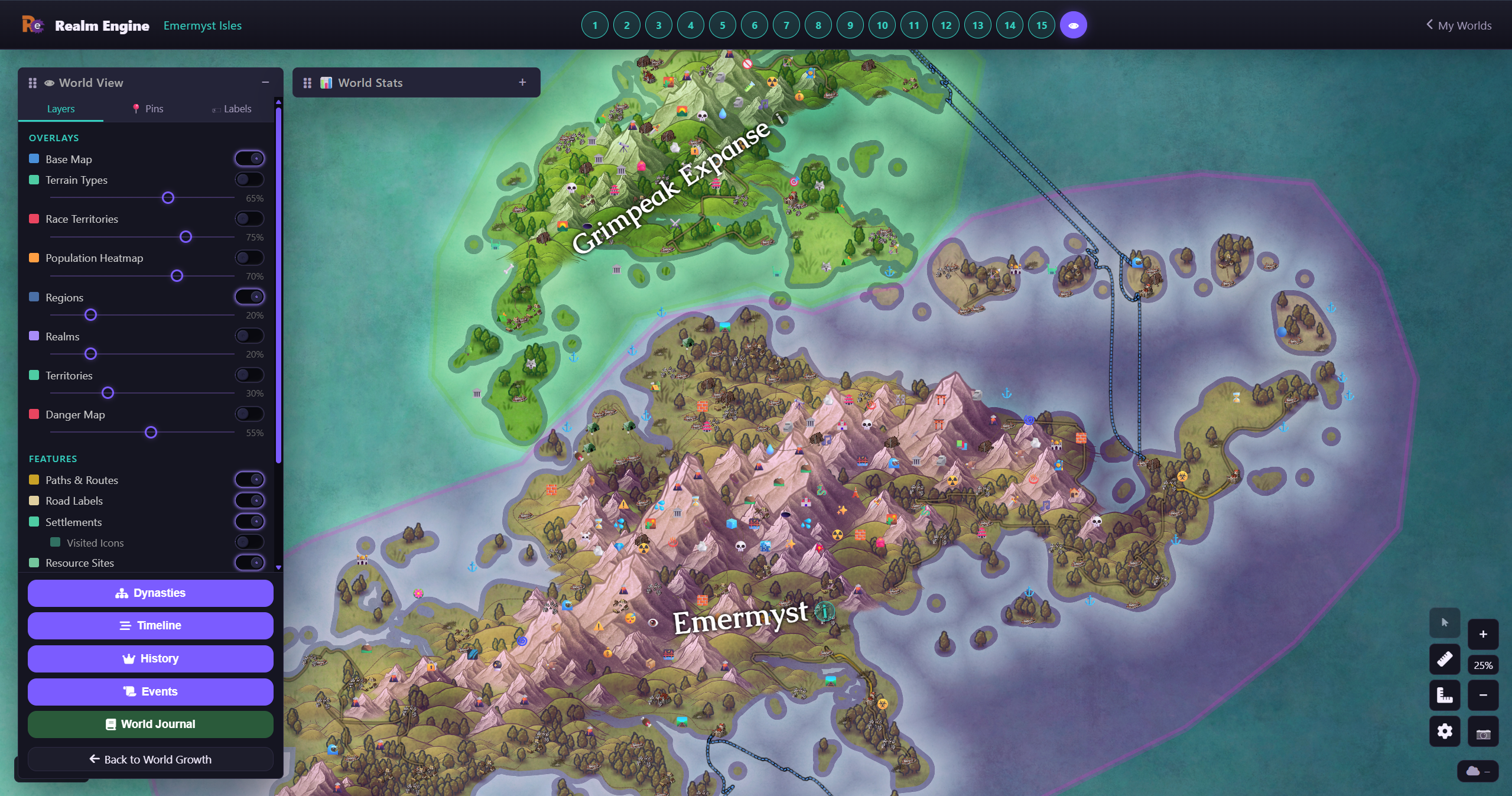 Realm Engine interface